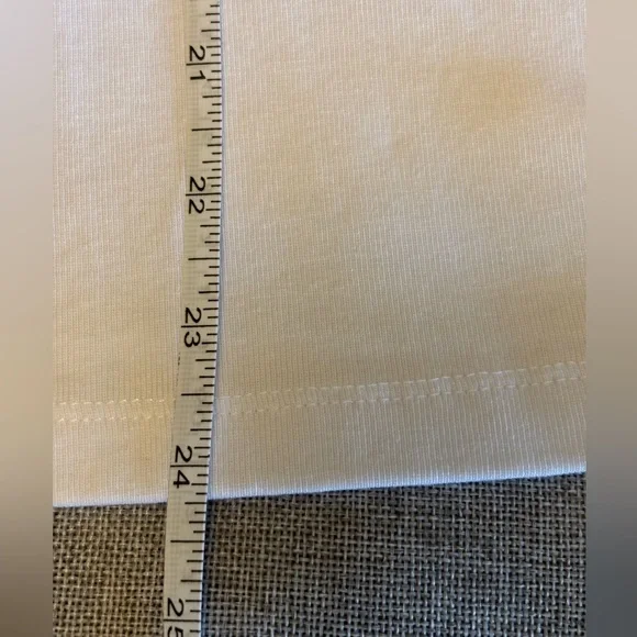 ZARA white Tshirt with pearl detail, Sz XL. - Picture 10 of 10